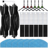 BUXEBUX Replacement Accessories Kit for Tikom G8000/G8000 Pro/HONITURE G20/G20 Pro/Laresar Evol 3/3S Robot Vacuum Parts, 2 Main