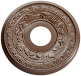 Ekena Millwork 13OD x 3 1/2ID x 3/4P Baltimore Thermoformed PVC Ceiling Medallion (Fits Canopies up to 5 1/4), UltraCover Satin