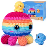 Crochetta Crochet Kit for Beginners, Crochet Kit Step-by-Step Video Tutorials, Crochet Starter Kit Learn to Crochet Kits for Adu