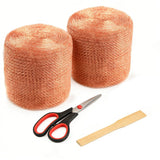 Copper Mesh Rodent Control, 5 in x 400 ft(2 Rolls of 200ft) Proof Wire Screen Roll for Mice Rat Rodent, Bat & Snail, DIY Blocker