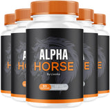 (5 Pack) Alpha Horse, Alpha Horse Pills for Men, Alpha Horse Capsules, Alpha Horse Supplement, Alpha Horse Vitamin All Natural P