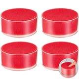 Outus 4 Pieces Sponge Cup Moistener Finger Wet Paper Plastic Round humidifier Desktop Sponge Moistener, 3.1 Inches for Grip Coun