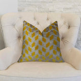 Plutus Brands Plutus Velvet Rope Handmade Throw Pillow, 22 X 22, Copper/Taupe