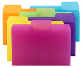 Smead SuperTab File Folder, Oversized 1/3Cut tab, Letter Size, Poly, 18 per Pack (10515)