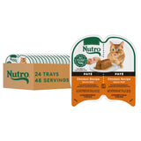 Nutro Perfect Portions Wet Cat Food Pate Chicken Recipe, 2.64 oz. Twin-Pack Trays (24 Count, Pack of 1)