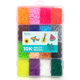 Darice Fuse Beads Kit - 10,000 pcs, 5mm Iron Bead 16 Colors with Storage Case, Non-Toxic Art and Craft Melty Beads for Kids in 1