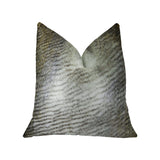 Plutus Brands Plutus Alaskan Hawk Handmade Throw Pillow, 20 X 30, White Gray Beige