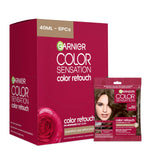 Garnier Color Sensation Color Retouch, Demi Permanent Hair Dye for Roots with 100% Gray Coverage, Rich Brown Hair Dye 6.0, Pack