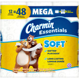 Charmin Essentials Soft Toilet Paper 12 Mega Rolls