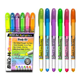 G.T. Luscombe Company, Inc. Accu-Gel Bible-Hi-Glider Bible Study Set | No Bleed Solid Gel Highlighter | No Smearing or Fading |