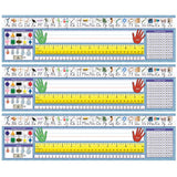 North Star Teacher Resources Traditional Manuscript Primary Desk Plates, 19 x 5, 36 Per, 3 Packs, Multi, 3 Count