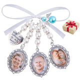 Bylion Wedding Bouquet Charm Bouquet Photo Charms Bridal Lacy Oval Bridal Charms You are Always in My Heart DIY Bouquet Picture