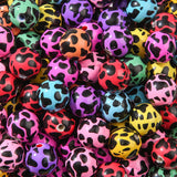 ANCADN 16mm Acrylic Beads 100pcs Color Leopard Print Bead Chunk Bubblegum Beads for Pens for Necklace Jewelry Bracelets DIY Craf