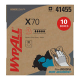 WypAll PowerClean X70 Cloths Medium Duty Wipes (41455), Pop-Up Box, Long Lasting Towels, White (10 Packs of 96 Sheets, 960 Sheet