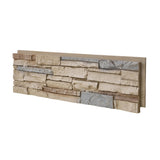 Wallwell Faux Stone Wall Panels 1-Pack (3.25 Sq Ft) PU Stone Veneer Siding, Mortarless Faux Rock Stacked Stone for Fireplace, In