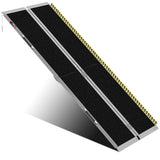 WHALEMOTOR Portable Wheelchair Ramp 8FT, Anti-Slip Aluminum Folding Portable Ramp, Wheelchair Ramps for Home, Weight Capacity Up