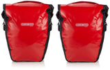 Ortlieb Back-Roller City Bicycle Bag (1 Pair) - Black/Red, 40 Litre