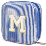 KOTORA Personalized Birthday Gifts for Women Teacher, Initial Cute Cosmetic Makeup Bag Pouch Case Travel Toiletry Make Up Bag fo