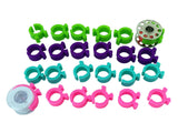 24 Piece Bobbin Holder Set for Sewing Machines Bobbin Clamps for Organizing Threads and Avoiding Tangles