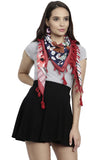 Fabseasons Cotton Floral Printed Soft & Stylish Square Scarf/Scarves, Shawl And Stoles For Women, Size 110 * 110 Cms