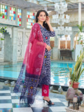 Gosriki Women'S Cotton Blend Straight Printed Kurta With Pant & Dupatta (Khara Blue-Nds-Gs_M_Blue_Medium),Blue,,B0CNXSZZVR