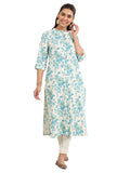 Libas Women'S Cotton Printed Regular Kurta (29416O Off White