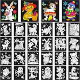 Zhanmai 24 Pack Velvet Coloring Posters Animal Fuzzy Velvet Coloring Posters Animal Crafts for Kids Color Your Own Poster Bulk f