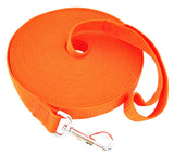 SALO Nylon Training Dog Leash for Small Medium Large Dogs, 3/4 Inch Wide, 20ft 30ft 40ft 50ft Long Leash Dog/Puppy Lead for Obed