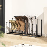 pickpiff Free Standing Shoe Racks - Black Metal Boot Rack Organizer Tall Boots for Dorm Room, Closet, Entryway, Bedroom, Patio O