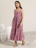 Libas Women'S Cotton Fit And Flare Maxi Dress (29438O_Mauve_Xxl)