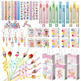 Vanblue Ice Cream Party Favors Two Sweet Birthday Party Decorations Supplies for Kids,Summer Party Goodie Bag Stuffers,Craft Kit