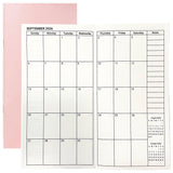Travelers Notebook Inserts Jul 2026 Jun 2028, Travelers Notebook Calendar 2 Years, Monthly Planner, Regular Size TN Journal, 8