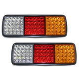 VINAUO 75 LED Trailer Lights, Turn Signal Running Brake Reverse LED Trailer Lights, Waterproof IP68 Taillight for Boat Utility K
