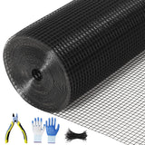 Hardware Cloth 1/2 inch 72 x 100 ft 19 Gauge Chicken Wire Fence Galvanized Steel Mesh Rolled Fencing for Garden Supports Poultry