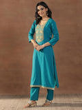 Libas Women'S Silk Blend Kurta Set (Gs1000_Green_M)