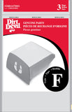 Dirt Devil Genuine Style F Canister Vacuum Bags,WHITE,3 Bag sac (Pack of 1) Packaging may vary