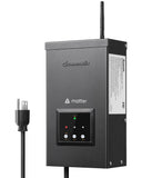 DEWENWILS Matter 300W Smart Landscape Lighting Transformer, 120V AC to 12V/14V AC, WiFi Low Voltage Transformer, Compatible with