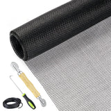 Lengtimo Fiberglass Screen Repair Kit, Black, 48 x 110, Easy to Install, Up to 5 Years Lifespan, Wide Application