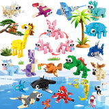 VEMBAP 24 Pack Party Favors for Kids, Mini Animal Building Blocks Set, Classroom Prizes, STEM Toys for Boys,Easter Basket Stuffe