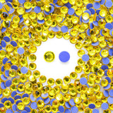 Meibite Hotfix Rhinestones Bulk, 3000PCS Yellow Hot Fix Rhinestones for Clothes DIY Decoration Crafts, Yellow, SS8, 2.3-2.5mm