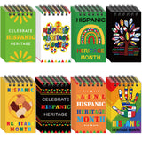 MotiMind 72 Pcs Mini Hispanic Heritage Month Notebooks 4'' x 2''