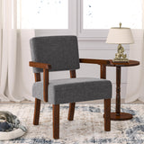 FAGAGA Accent Chair, Living Room Chairs Oversize with Soft Seat and Armrests for Living Room Dinning Room Bedroom Reading Room W