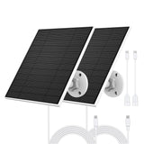 Solar Panel for Eufy Camera, 5W Solar Panel Compatible with Eufycam 3/3C/2/2 Pro/2C/2C Pro/E/E20/E40/L20/L40, Solar Charger for