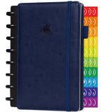Clever Fox DiscBound Planner, Undated Weekly Binder Notebook, Dark Blue