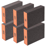 Eoppen 6Pcs Sanding Sponge 60 80 120 220 Coarse Medium Fine Grit Sanding Block Washable and Reusable for Wood, Metal, Wall Polis