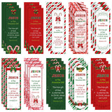 Zhanmai 200 Pcs Christmas Bookmarks for Students Candy Cane Religious Bookmark Bulk Jesus Christmas Bookmarks for Xmas Sunday Sc