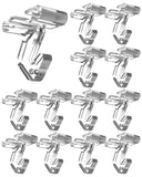 NACETURE Clear Drop Ceiling Hooks Classroom Decorations 50 Pack Polycarbonate Ceiling Hanger Hooks for Hanging Track Clip on S