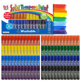Kwik Stix Tempera Paint Sticks, 96 Count Class Pack in Rainbow Colors, Paint Sticks for Kids, Washable, Quick-Dry, Non-Toxic, Al