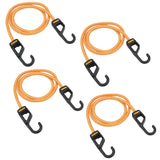 DEWALT DXBC300484 Black/Yellow 48Premium Heavy-Duty Bungee Cords, 4 Pack