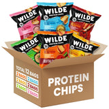 WILDE Protein Chips Variety Pack, High Protein Snacks, Gluten Free Keto Chips Made With Real Ingredients, 1.34oz Bags, Pack of 1